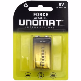 باطری کتابی یونومات مدل Force-110 ظرفیت 9 ولت آلکالاین | فروش فقط حضوری در فروشگاه سفید رایانه اهواز