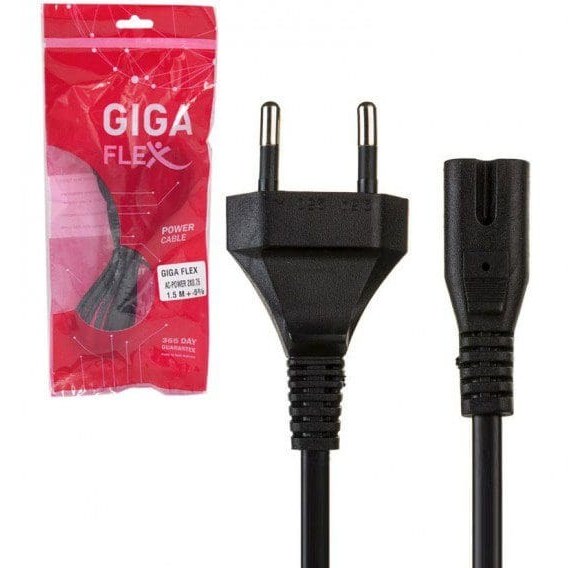 کابل برق دو پین گیگافلکس (GIGA Flex) طول 1.5 متر | فروش فقط حضوری در فروشگاه سفید رایانه اهواز
