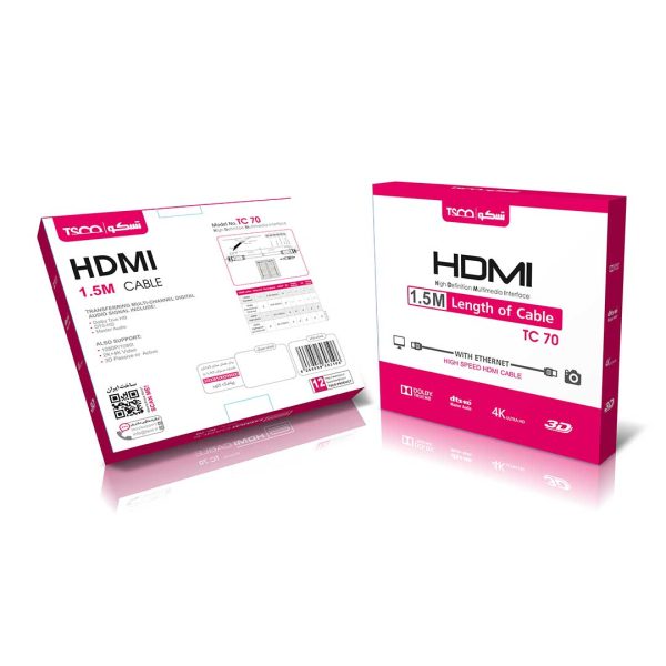 کابل تسکو مدل HDMI TC 70 | فروش فقط حضوری در فروشگاه سفید رایانه اهواز