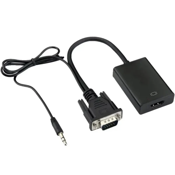 تبدیل VGA به HDMI با کابل صدا رویال مدل RC-1001 | فروش فقط حضوری در فروشگاه سفید رایانه اهواز