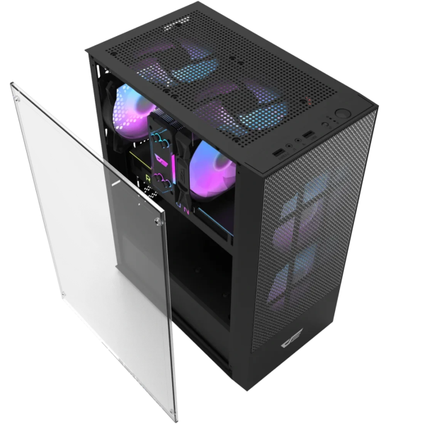 کیس کامپیوتر دارک فلش A290 ARGB Mid Tower مشکی | فروش فقط حضوری در فروشگاه سفید رایانه اهواز